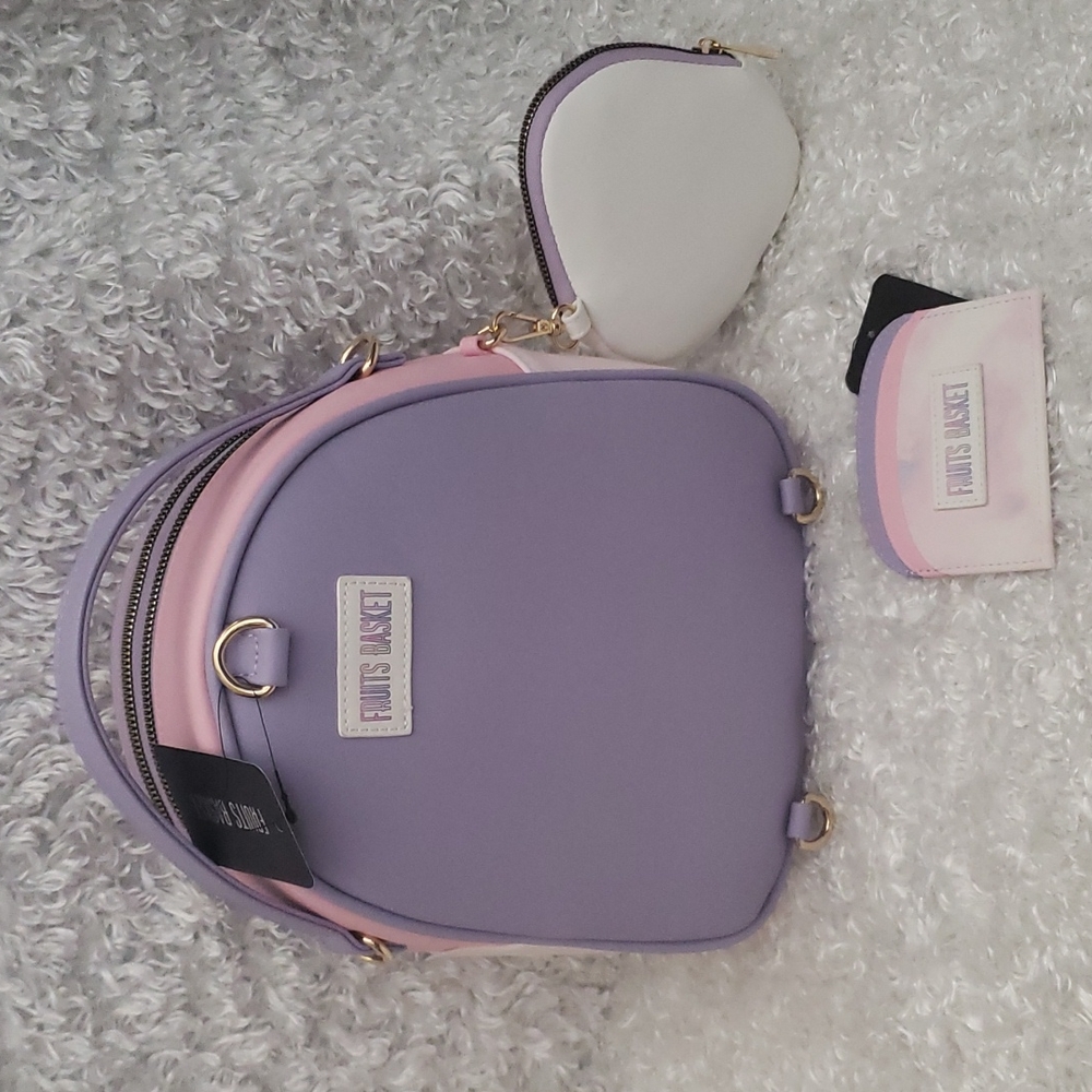 Fruits Basket convertible backpack with coin purse + cardholder - Picture 2 of 16